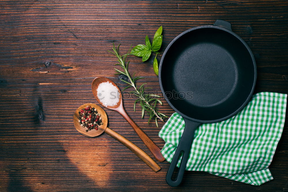 Similar – Empty black cast-iron frying pan