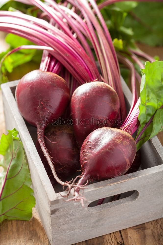 Similar – Image, Stock Photo Fresh beetroot in different varieties on an old wooden table