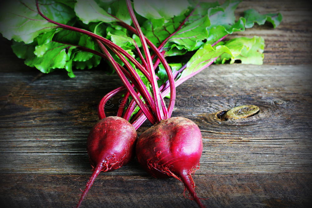 Similar – Image, Stock Photo Picking red beets