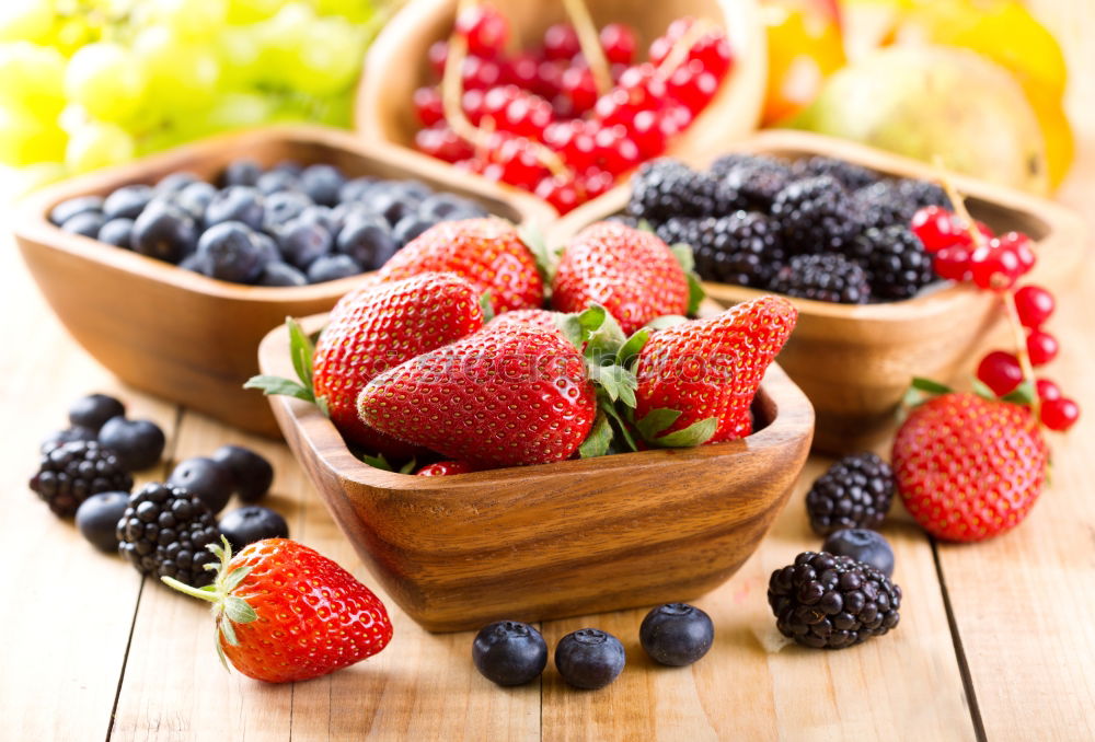 Image, Stock Photo berry collection Food