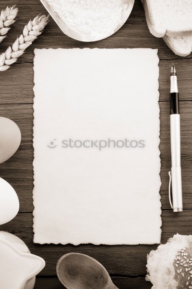 Similar – cast iron pan with a spatula on a gray textile napkin