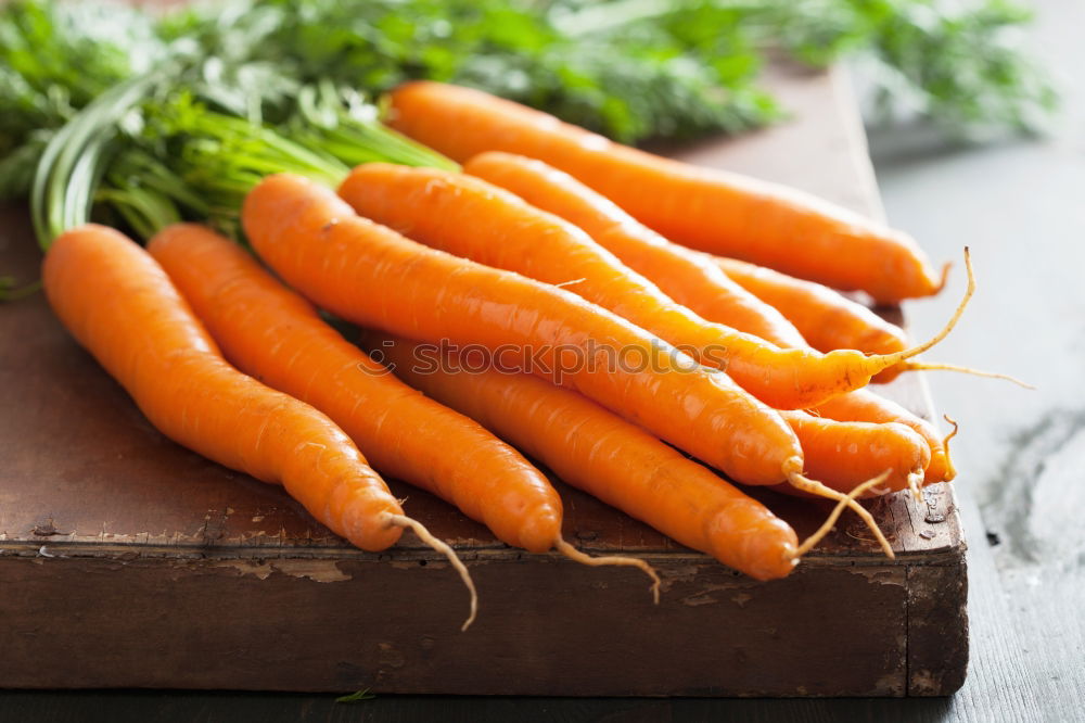 Similar – Image, Stock Photo Two glass jars with fresh carrot juice