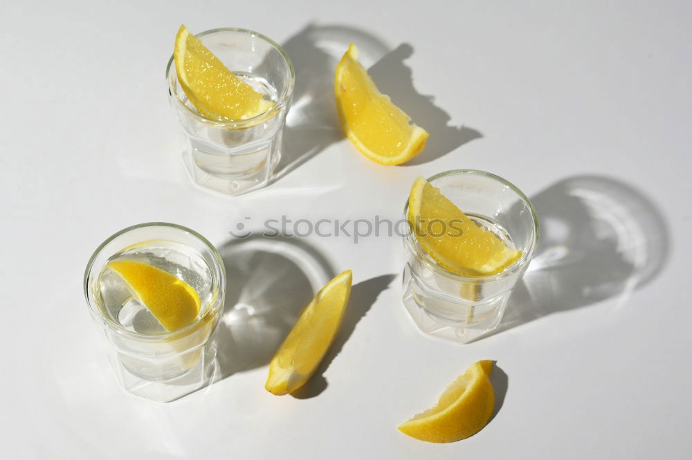 Image, Stock Photo A set of dentures lies ready on the bedside table together with a 60s alarm clock. Vintage. Seniors, dentures