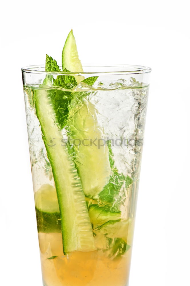 Similar – Image, Stock Photo Mojito cocktail in glass on yellow background