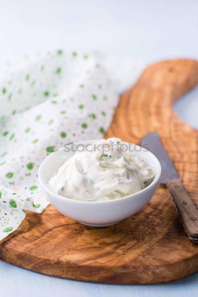 Similar – Image, Stock Photo Crispbread with cream cheese