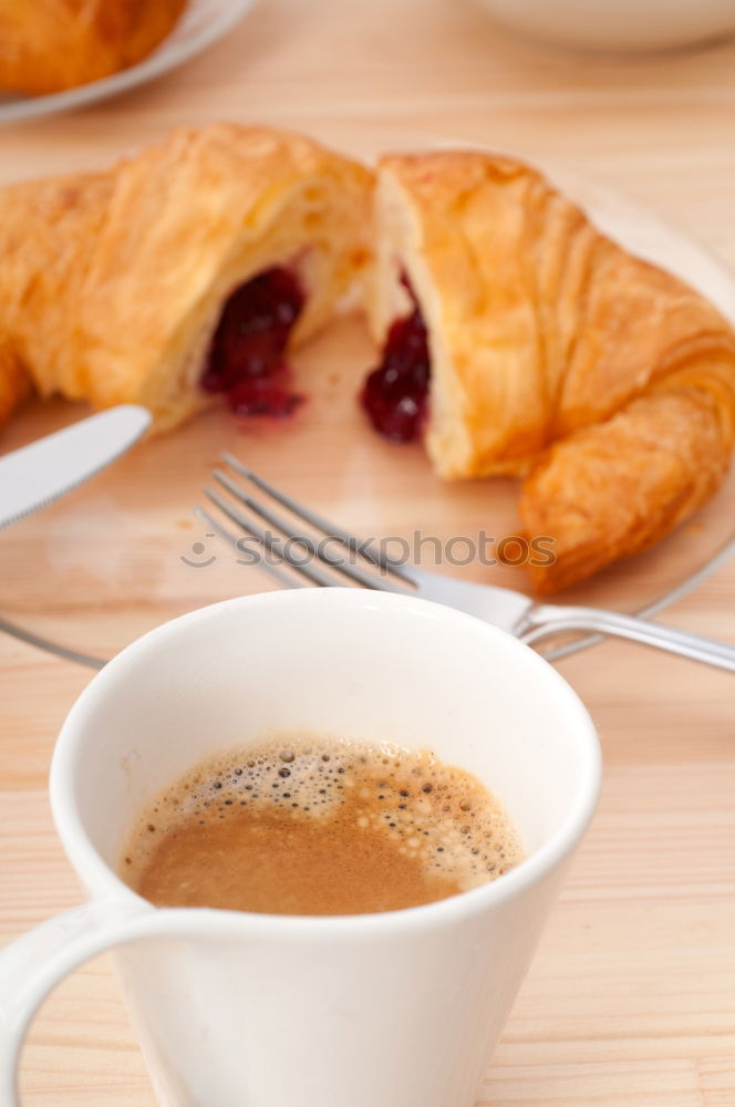 Similar – Image, Stock Photo croissant Croissant Coffee