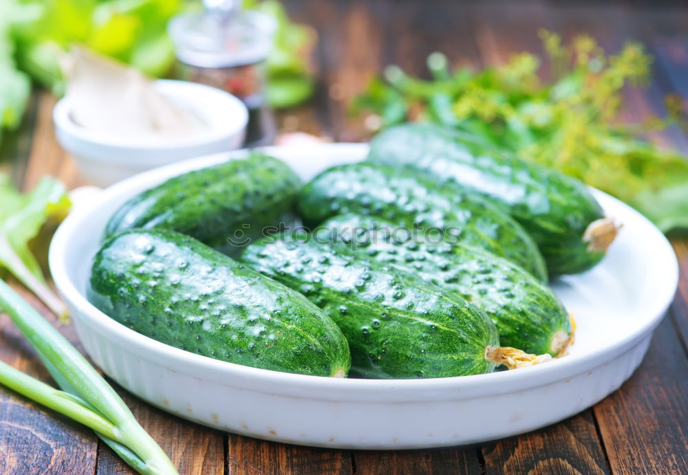 Similar – Pickling cucumbers with home garden vegetables and herbs