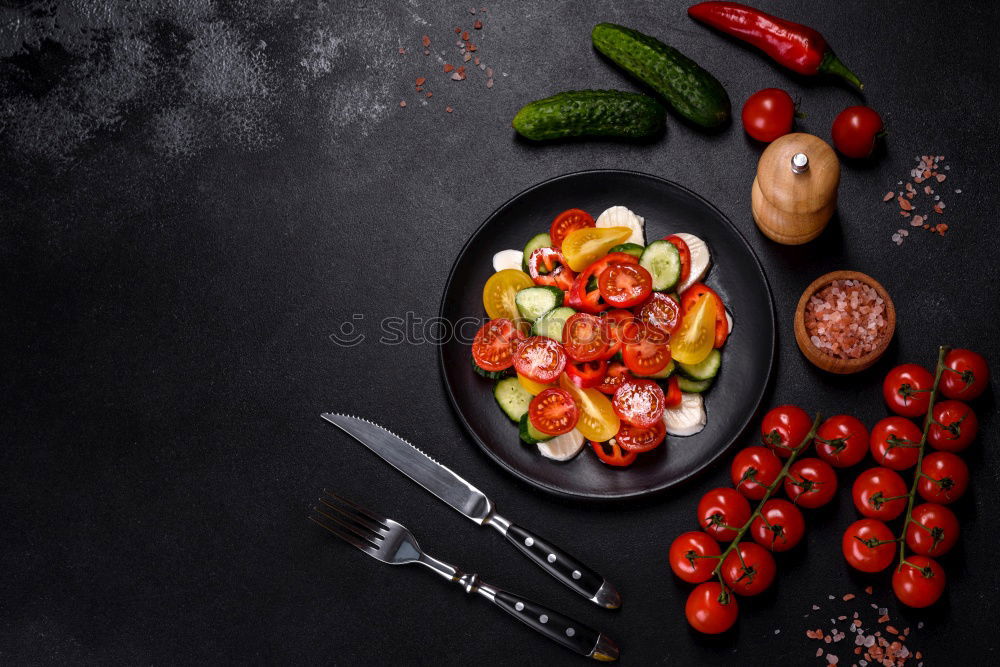 Similar – Fresh tomatoes on wooden table