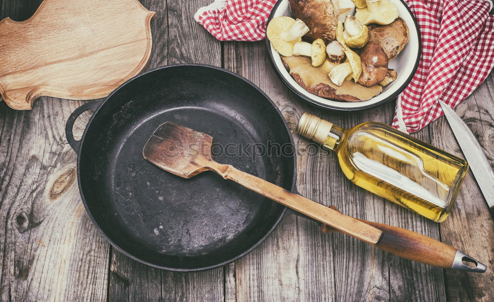 Image, Stock Photo fresh edible wild mushrooms