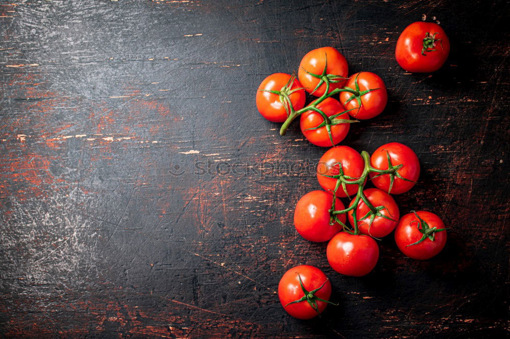 Image, Stock Photo Cherry tomatoes and basil