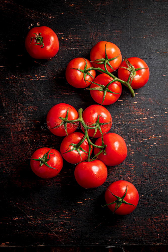 Similar – Image, Stock Photo Cherry tomatoes and basil