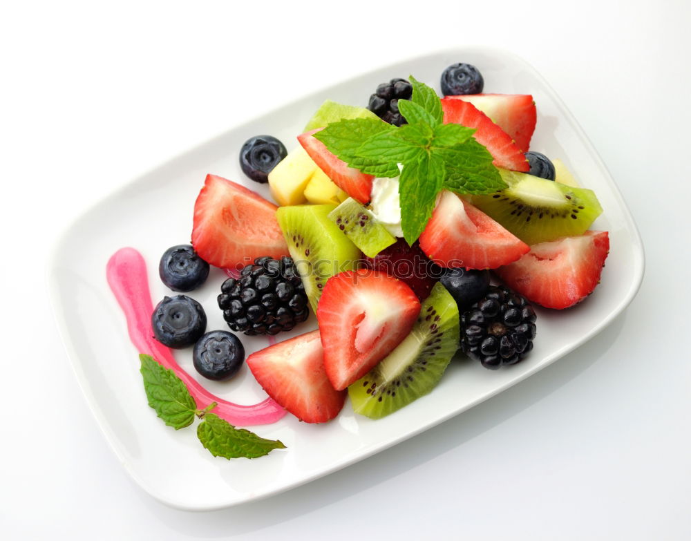 Similar – Image, Stock Photo Watermelon pizza with fruits and berries