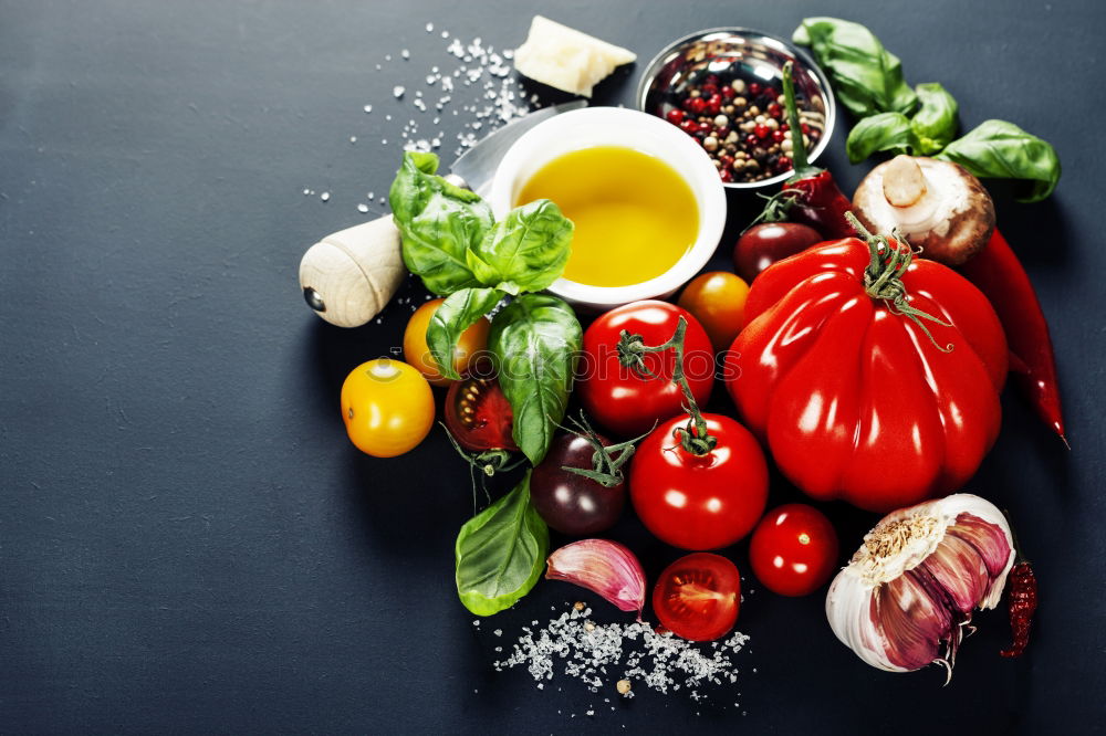 Similar – Image, Stock Photo Fresh ingredients for tomato soup