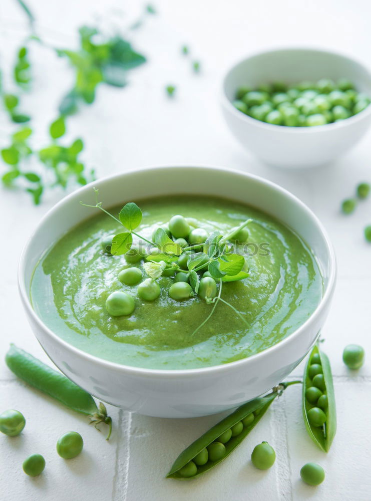 Similar – Fresh Green Pea and Mint Soup