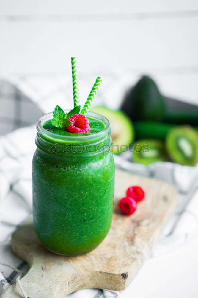 Similar – Image, Stock Photo Green smoothie Milkshake