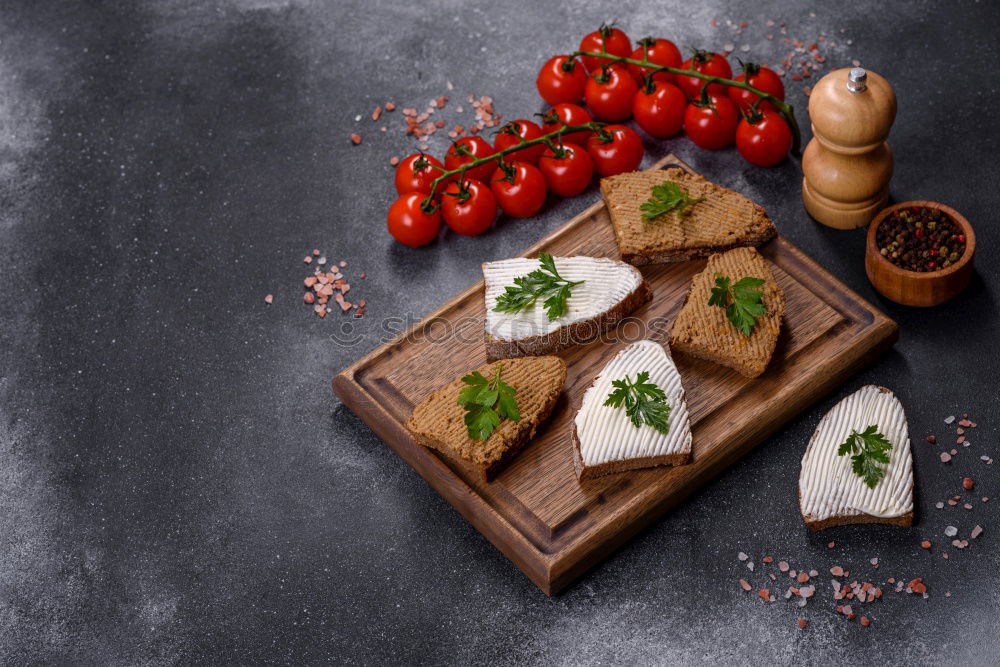 Similar – Raw italian pasta, basil and vegetables