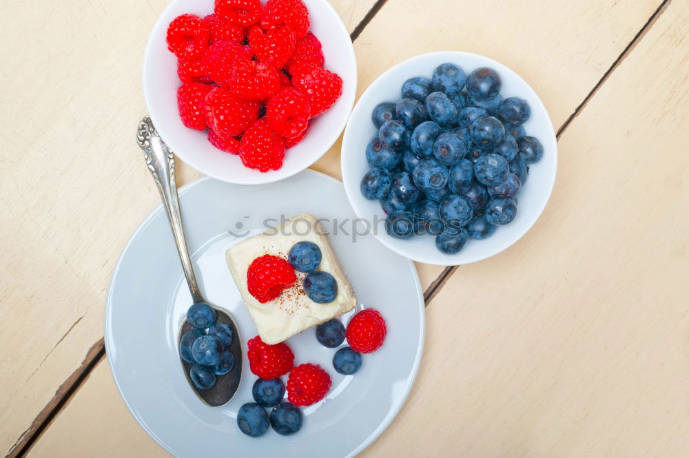 Similar – Pancakes with raspberries and blueberries