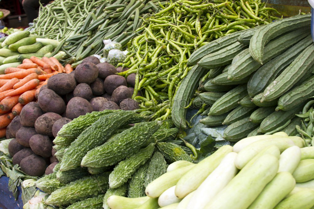 Similar – Image, Stock Photo vegetable stall Food