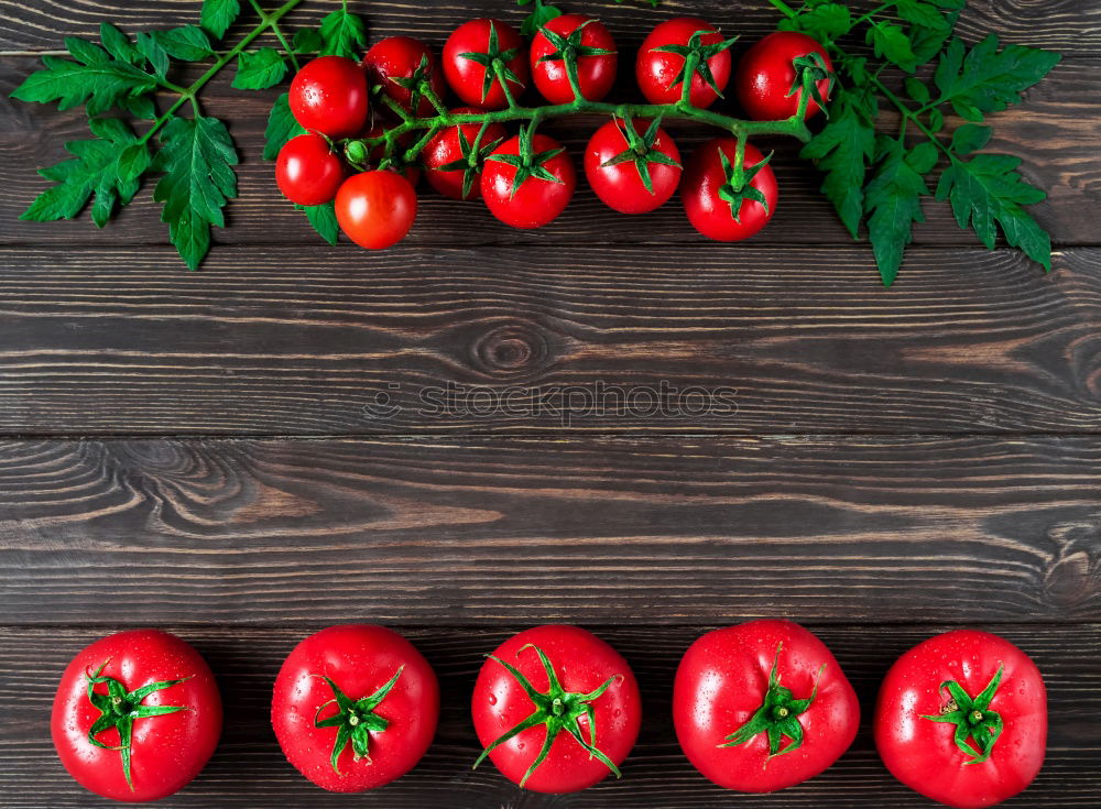 Similar – Image, Stock Photo Fresh cherry tomatoes and cucumbers