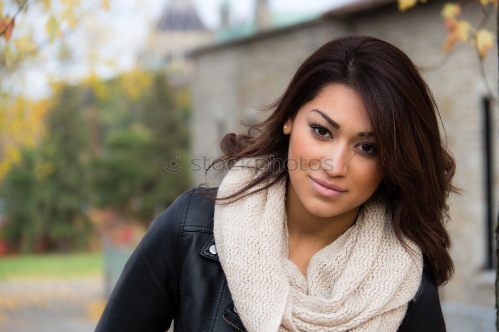 Similar – A young woman listening music on digital tablet sitting