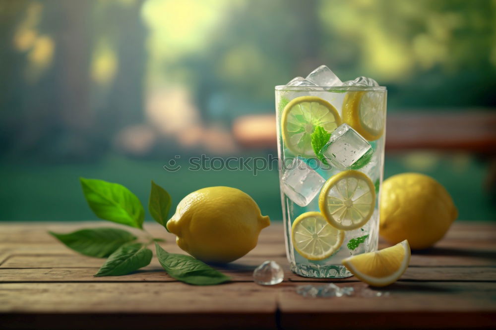 Similar – Image, Stock Photo Jug with lemonade on the kitchen table