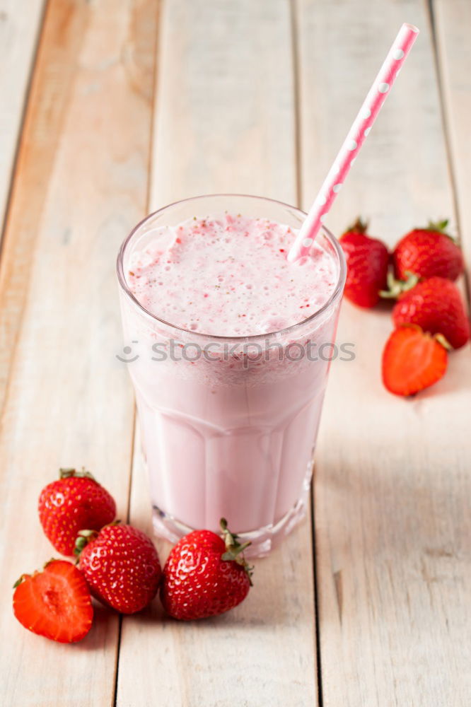 Similar – “A strawberry shake, please.”