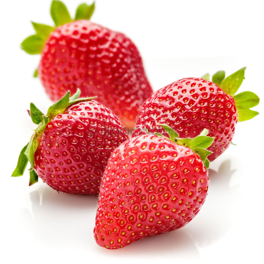 Similar – Freshly harvested | last strawberries