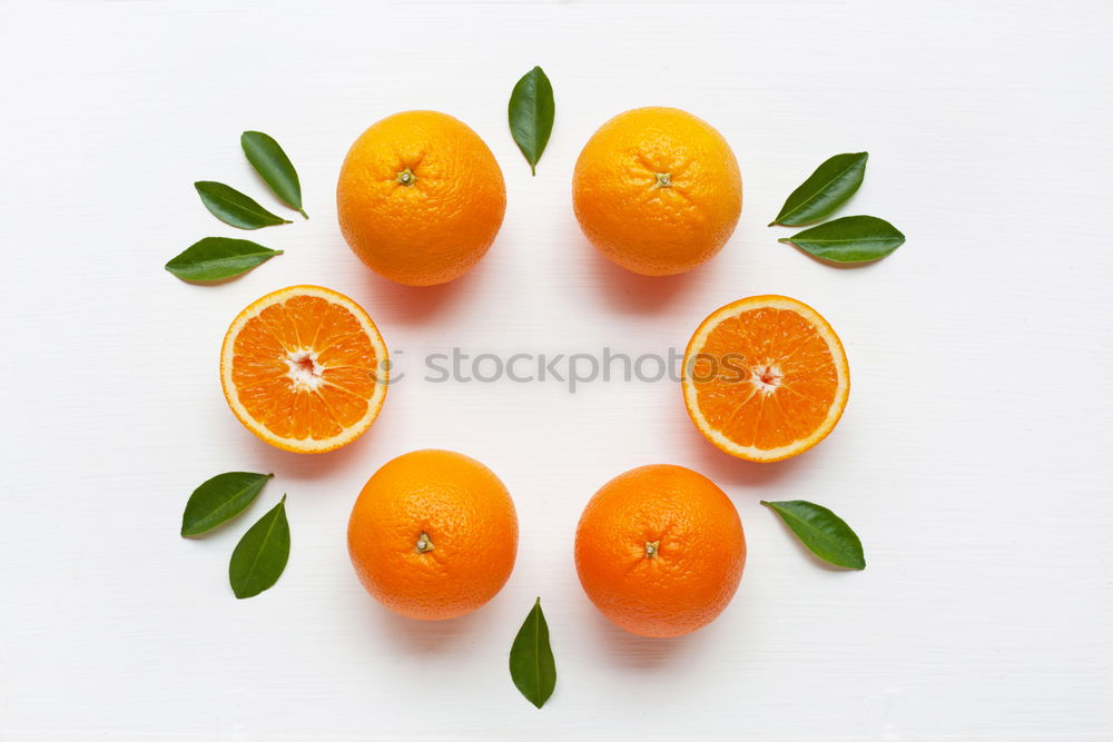 Similar – Image, Stock Photo Mandarins with green leaves