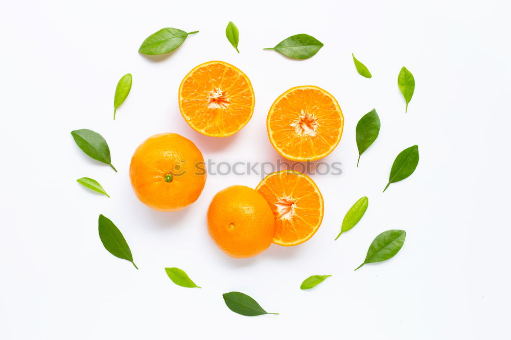 Similar – Image, Stock Photo Mandarins with green leaves