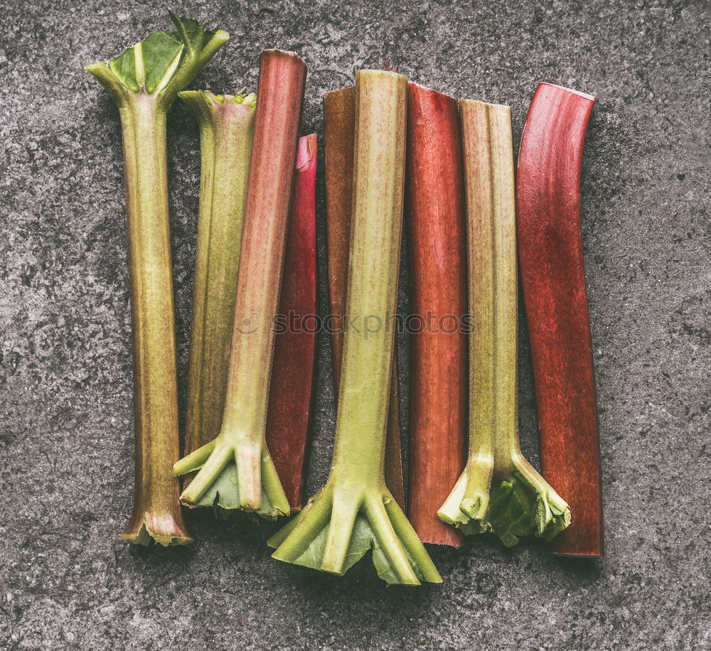 Similar – Image, Stock Photo rhubarb Rhubarb Red