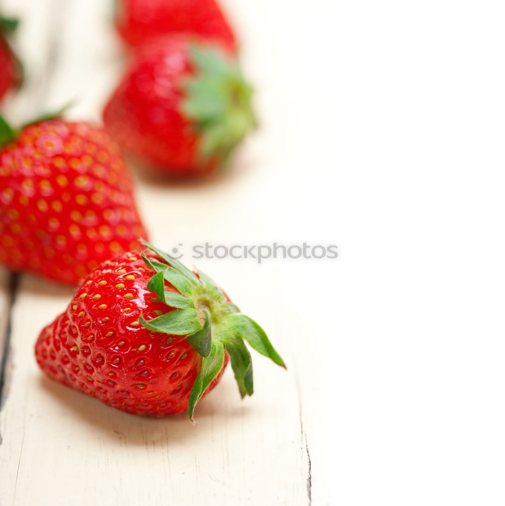 Similar – Strawberries on a wooden board with empty space