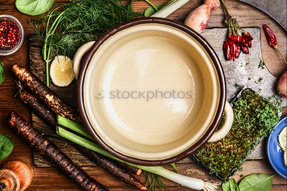 Similar – Image, Stock Photo Pot with meat stock Food