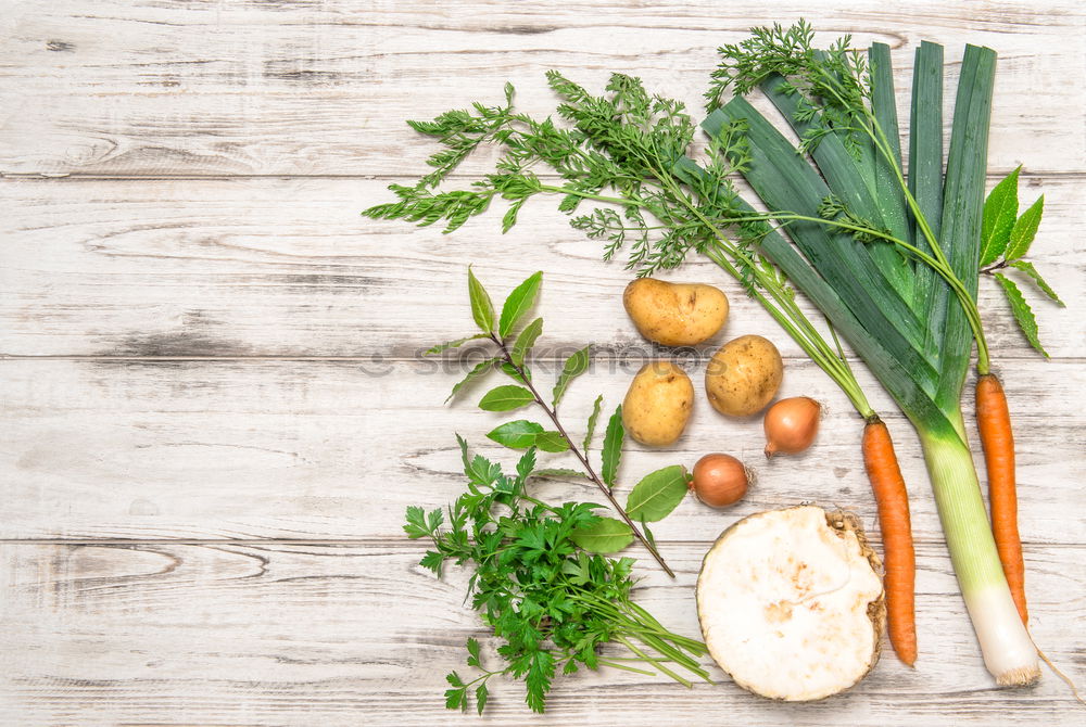 Similar – Image, Stock Photo Asparagus with vegetables on a white background