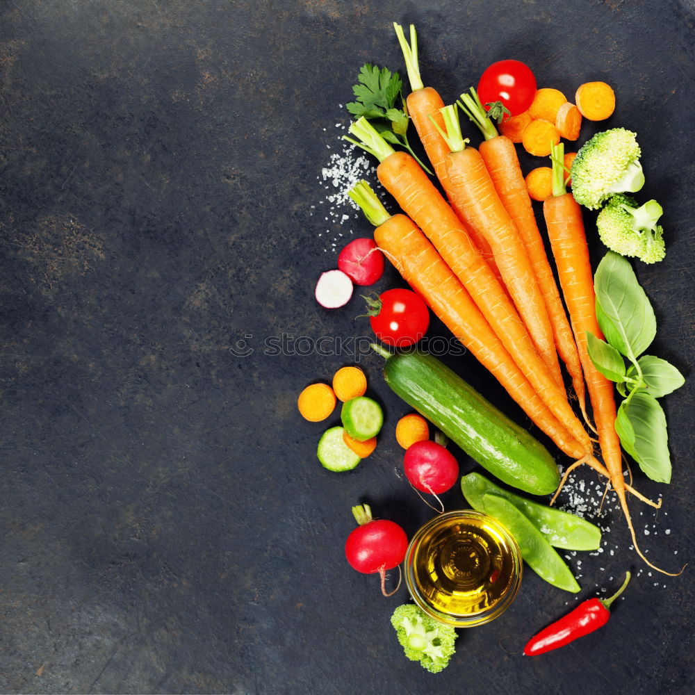 Similar – Image, Stock Photo Fresh vegetables from the garden and old pot