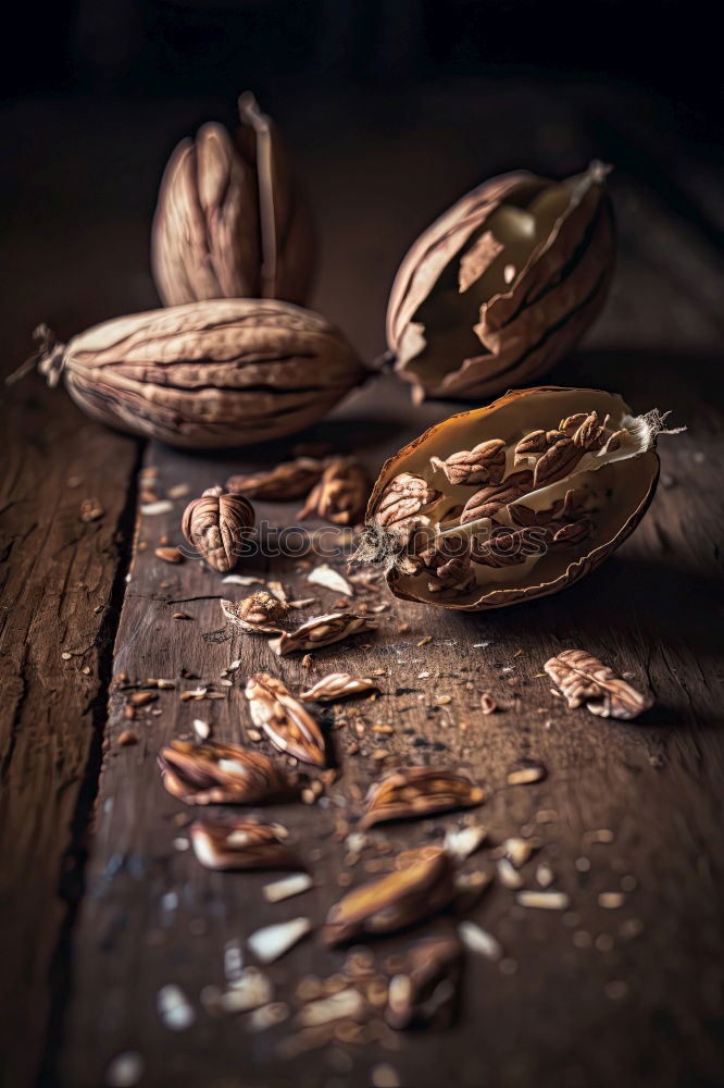 Similar – Image, Stock Photo Fresh walnuts with a nutcracker