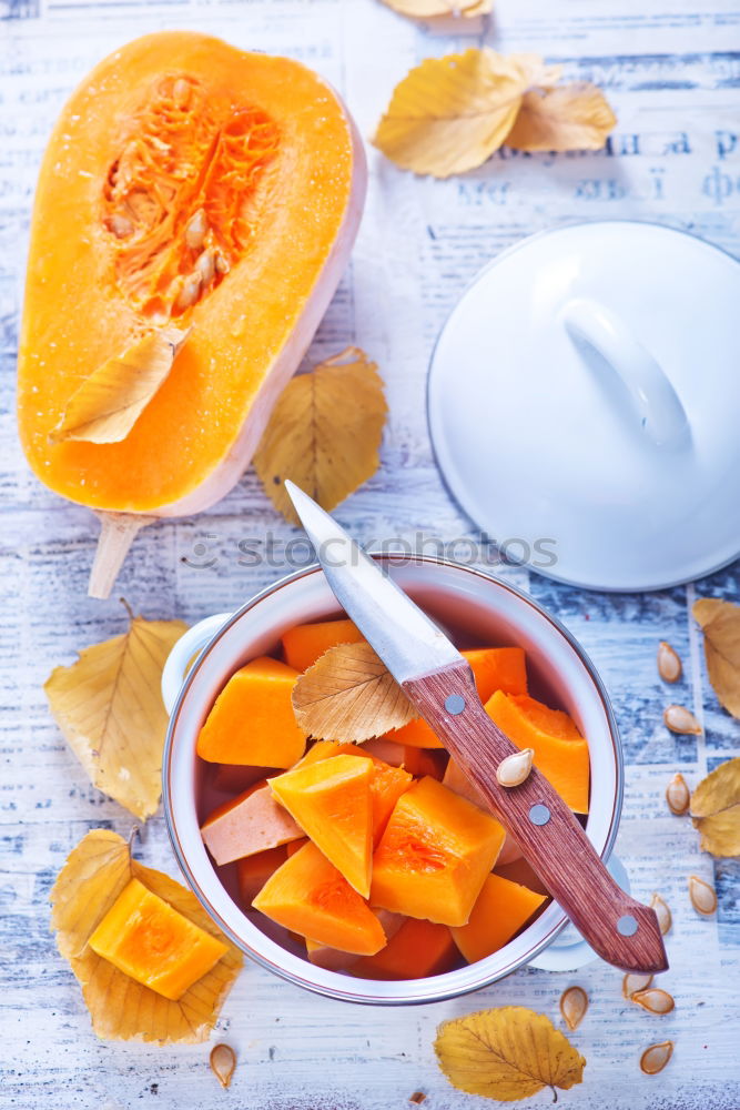 ripe fresh pumpkin