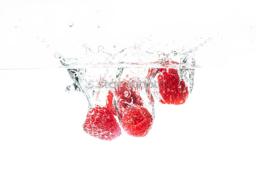 Similar – Image, Stock Photo Raspberry meets milk Food