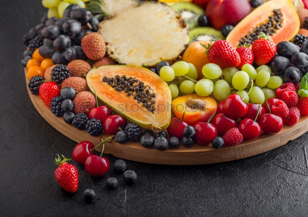 Similar – Image, Stock Photo pie with raspberries and apricots