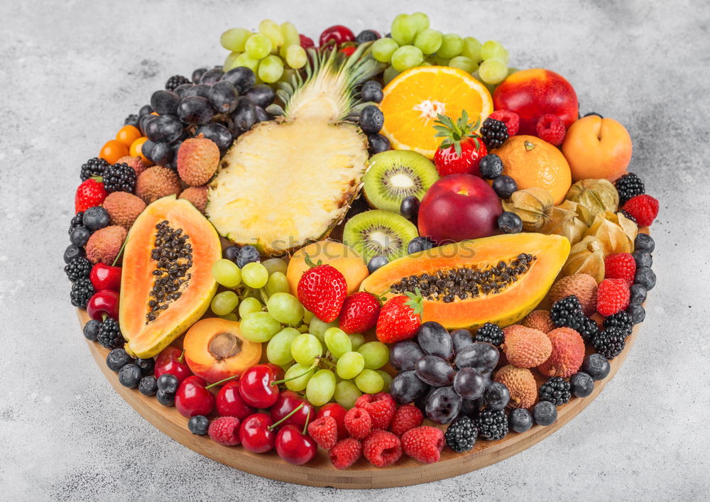 Similar – Image, Stock Photo Muesli in a jar, fresh berries, seeds and nuts