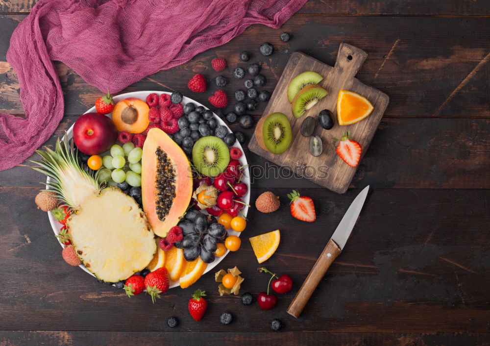 Similar – Image, Stock Photo Preparing and eating a breakfast outdoor