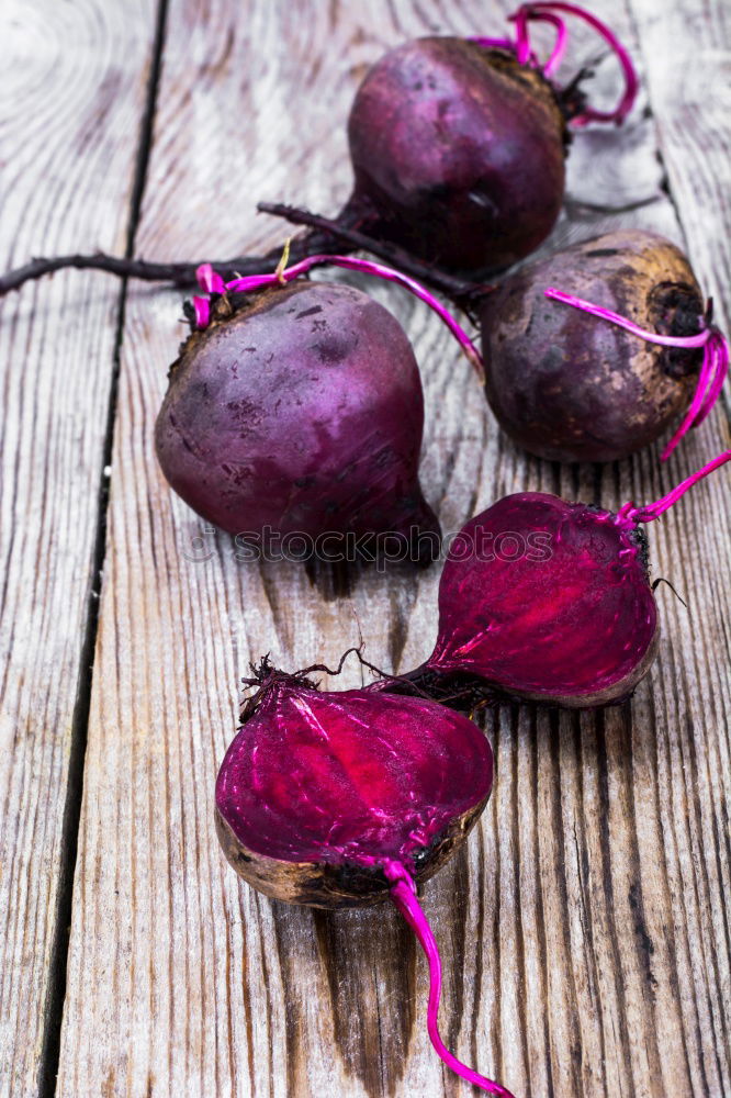 Similar – Image, Stock Photo Various beetroot on old wood