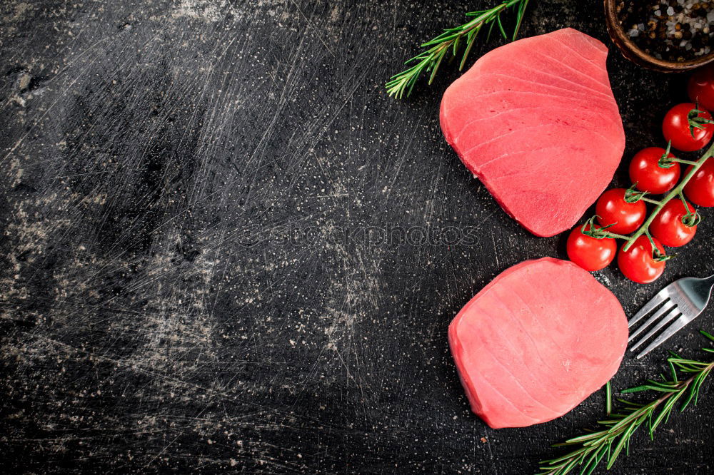 Similar – Image, Stock Photo Heart shaped from raw meat with text: Organic Meat