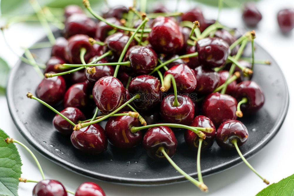 Similar – ripe fresh organic cherries