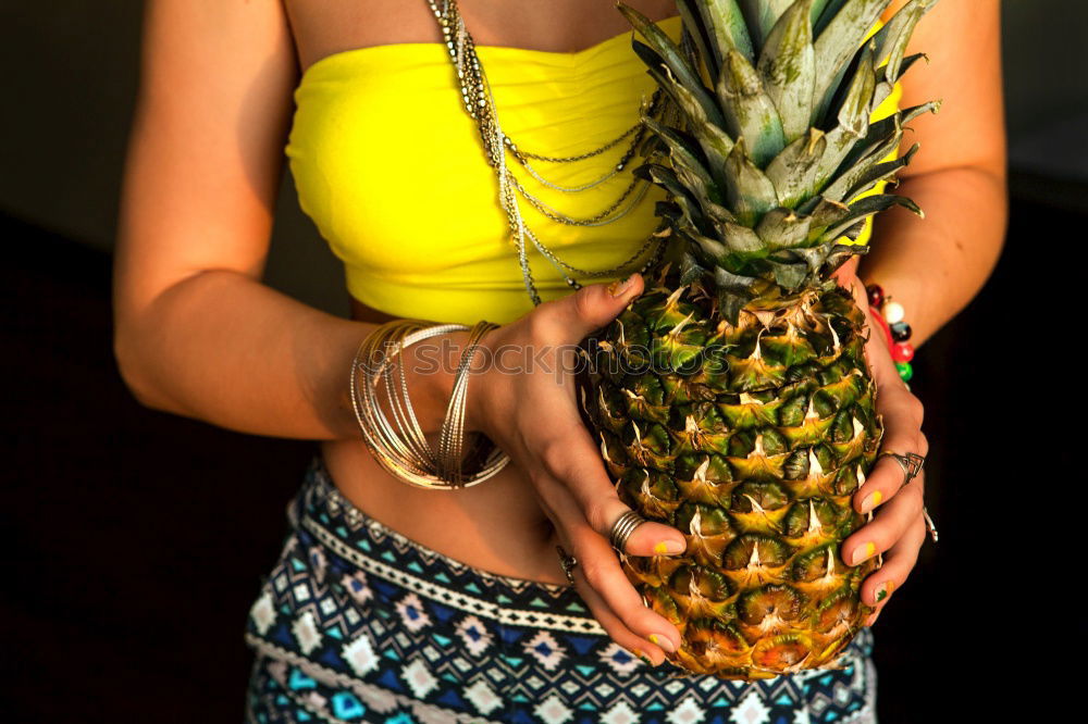 Image, Stock Photo Asian woman drinking from coconut