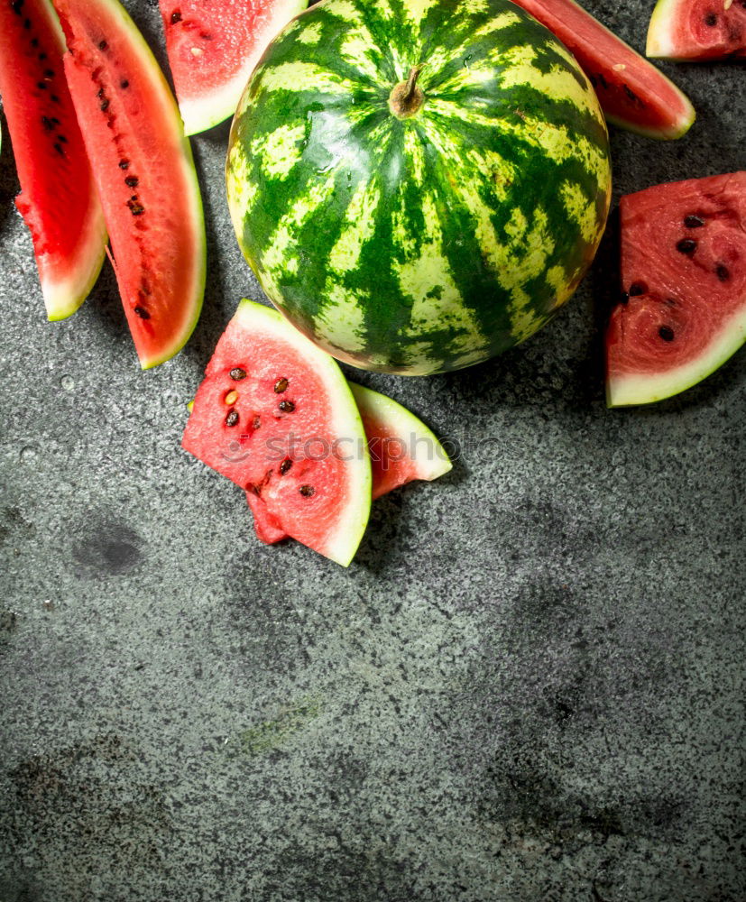 Similar – Eating juicy watermelon