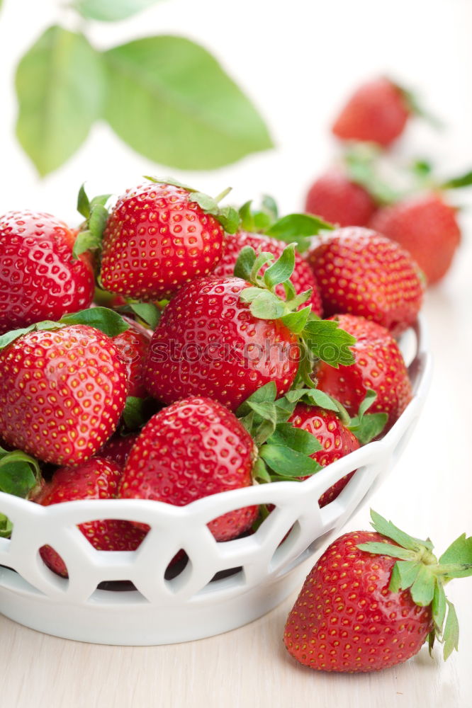 Similar – Image, Stock Photo Strawberries jam jar Food