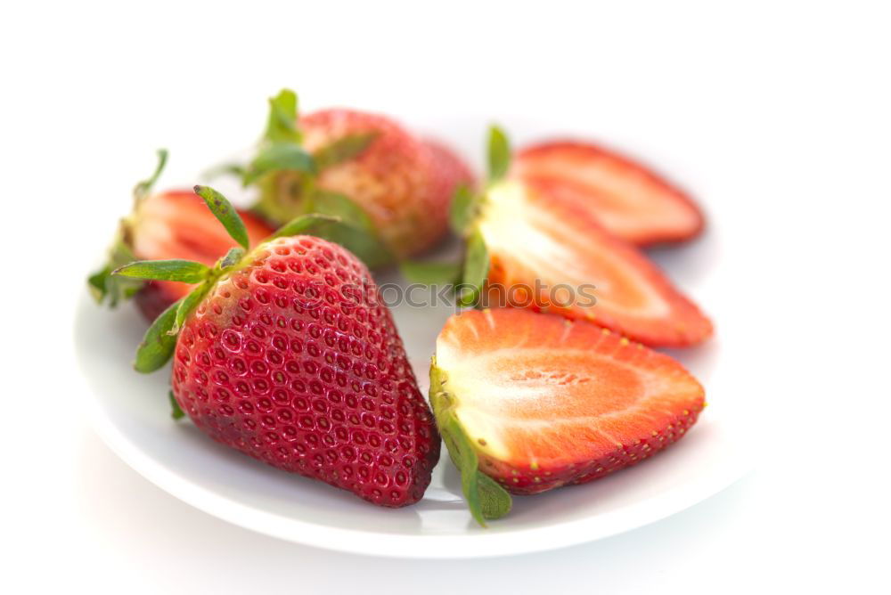 Similar – Strawberries in a bucket on a white wooden table