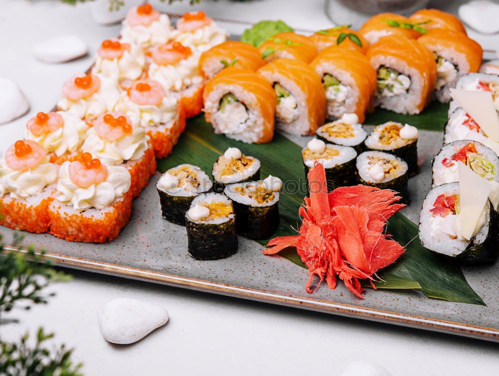 Similar – Crop woman eating sushi