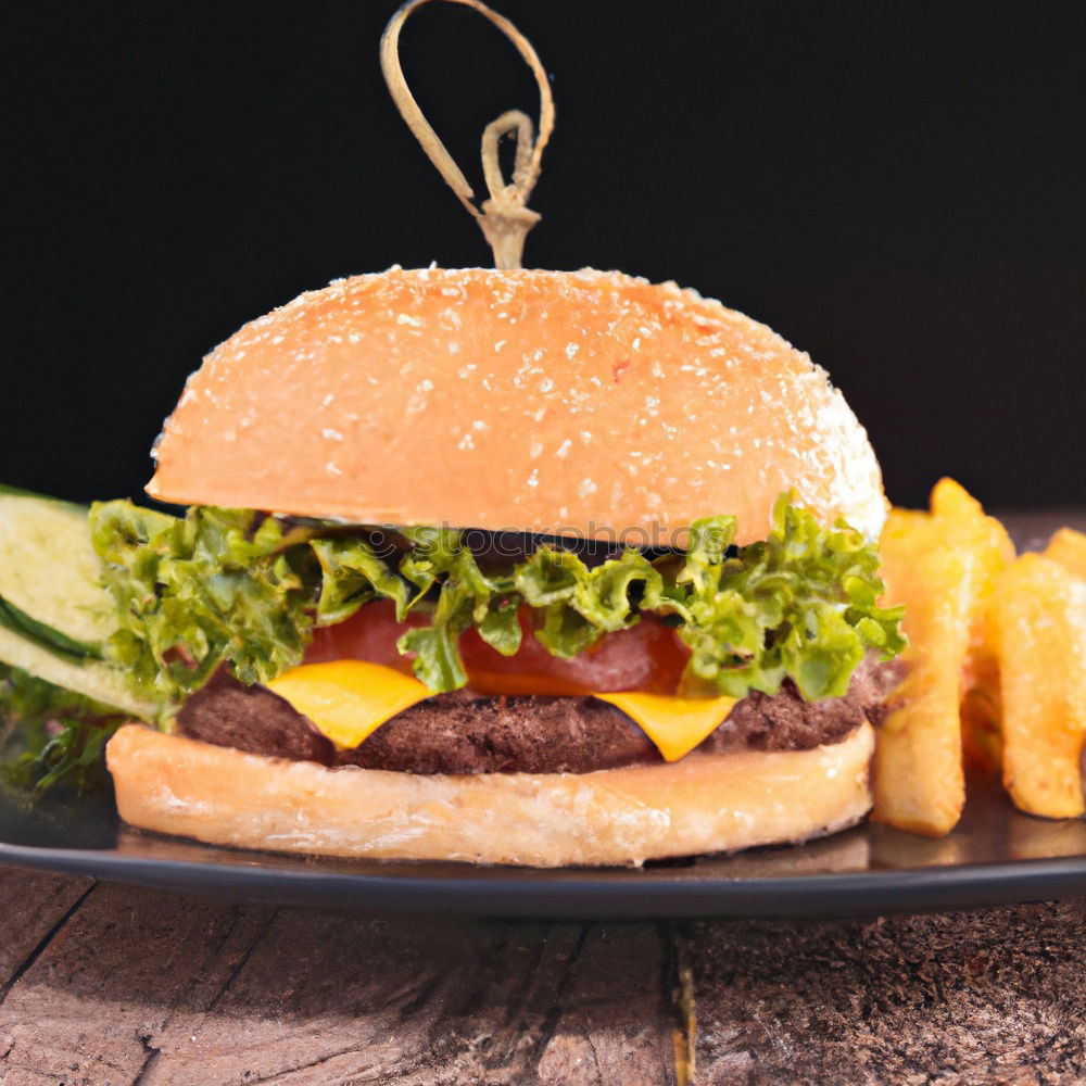 Similar – Image, Stock Photo burgers Food Vegetable