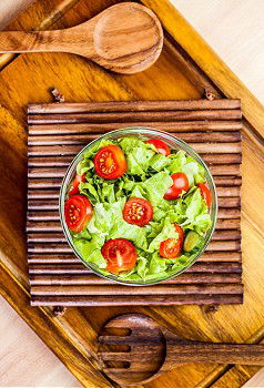 Similar – Spring salad of baby spinach, herbs, arugula and lettuce